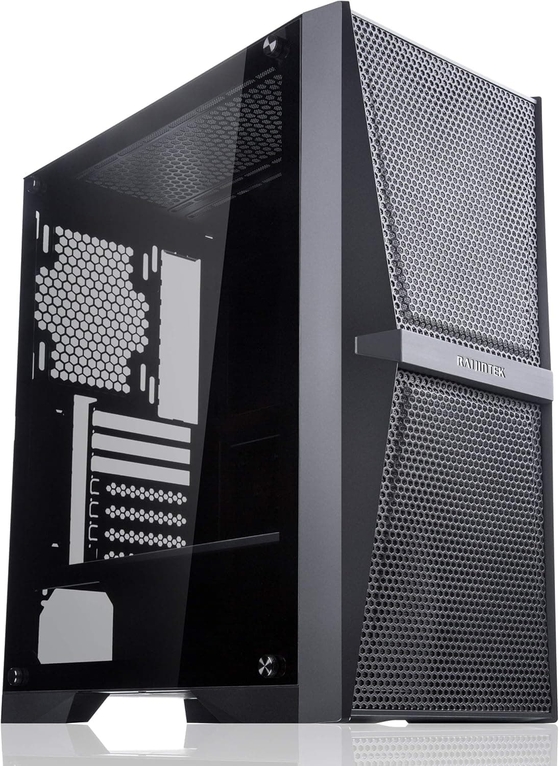 RAIJINTEK ライジンテック PCケース SILENOS MS ATX対応 ミドルタワー型 強化ガラス採用 (0R20B00204) 黑