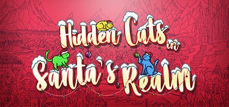Hidden Cats in Santa's Realm:サンタの領域で隠された猫を探す、楽しい探し物アドベンチャー