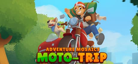 Adventure Mosaics. Moto-Trip: ジェイクとゾランのバイク旅パズル