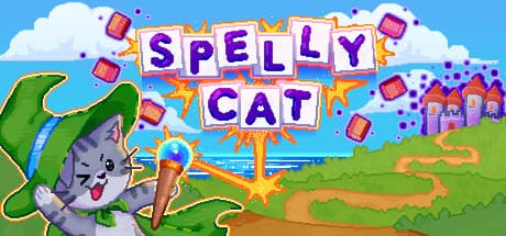Spelly Cat:ブロックを回して単語を解くパズル