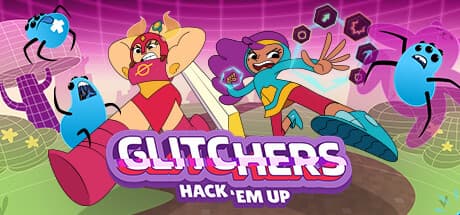 グリッチャーズ:ハック・エム・アップ - パズル要素のあるカジュアルなベルトスクロールアクション