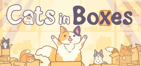 Cats in Boxes: 手描きの世界で可愛い猫パズルに挑戦!