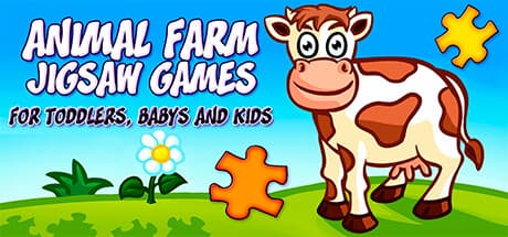 アニマルファームジグソーパズル:かわいい動物たちの知育ゲーム