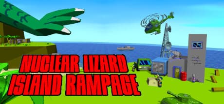 Nuclear Lizard Island Rampage: Unleash Kaiju Chaos!