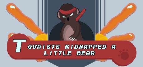 Tourists Kidnapped a Little Bear: 囚われた子熊を救え!レトロなママ熊の冒険