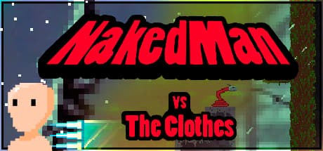 NakedMan VS The Clothes: 裸のヒーローが衣類の反乱に立ち向かうレトロアクション