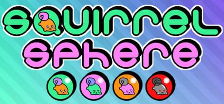 Squirrel Sphere: カラフルな世界でドングリと宇宙人を転がり抜けよう