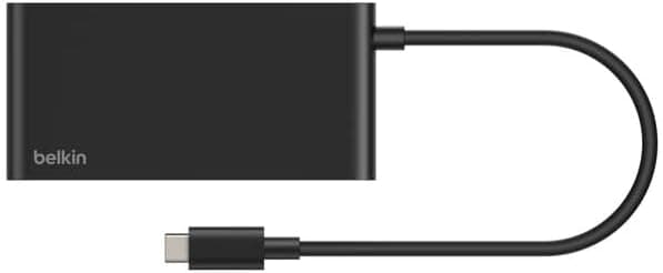 Belkin USB Cハブ 5ポートハブ 4K HDMIディスプレイ付き 60Hz 100W 電力供給高速データ転送 5Gbps USB C マルチポートアダプター MacBook iPad Pro Chromebookなどに - アップグレードされたHDMI 2.0 - ブラック