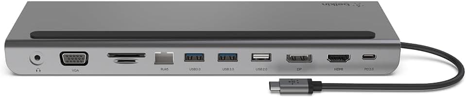 Belkin USB C Hub 11-in-1 MultiPort Adapter Dock