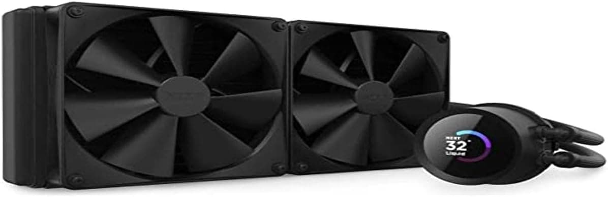 NZXT Kraken 280 - RL-KN280-B1-280mm AIO CPUリキッドクーラー - カスタマイズ可能な1.5インチ正方形LCDディスプレイ 画像