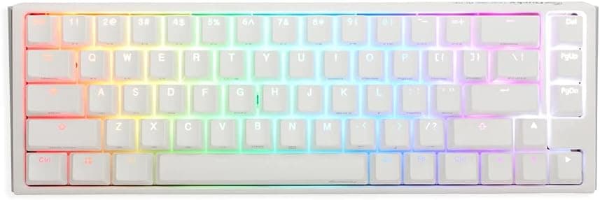 Ducky One 3 SF ピュアホワイト 65% ホットスワップ RGB メカニカルキーボード (チェリーMXシルバー) ゲーミングキーボード US配列日本正規代理店保証品