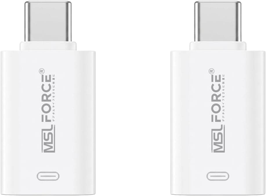 日本の中小企業 MSL FORCE USB-Cオス to Lightingメス 変換アダプタ PD60W 急速充電 480Mbps データ転送 イヤホンコントロール オーディオ ul0152 (2個セット