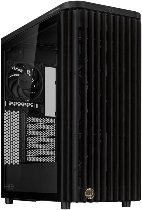 ASUS ProArt PA401 WOOD TG BK ATX ミドルタワー PCケース
