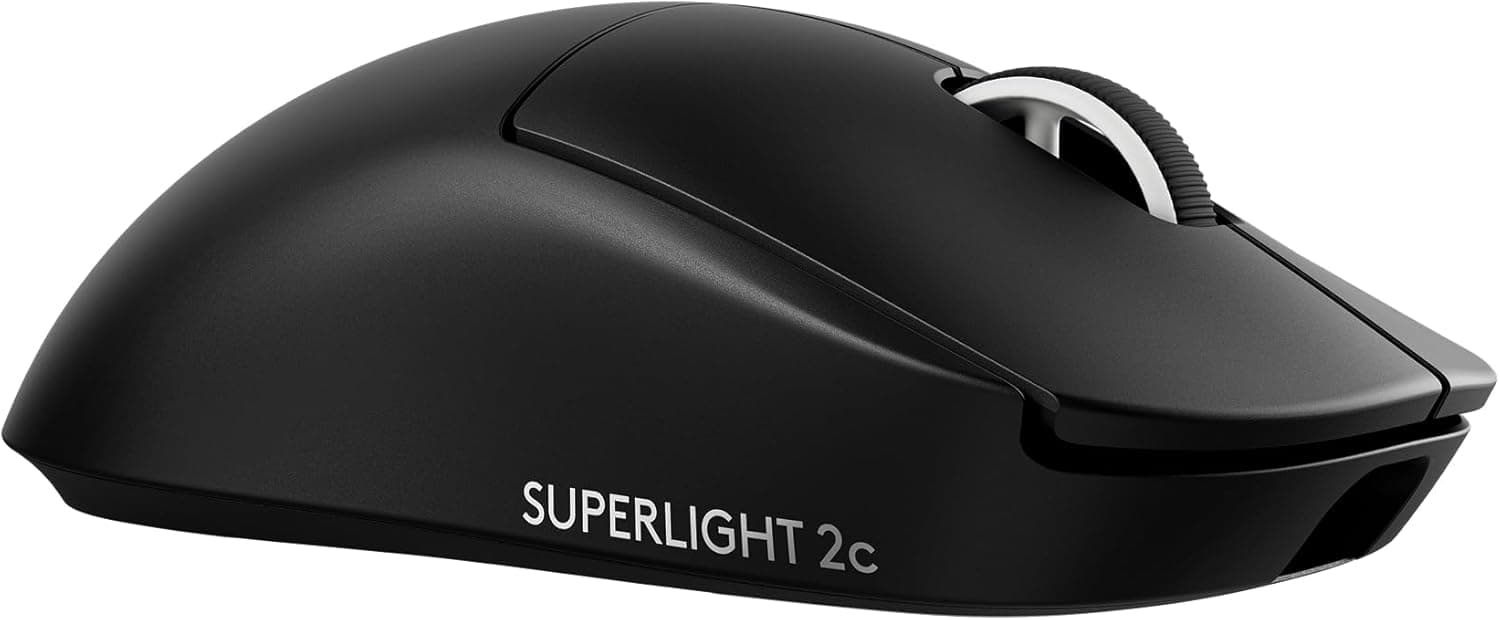 Logicool G 8000Hz ポーリングレート PRO X SUPERLIGHT 2c コンパクト ワイヤレス ゲーミングマウス G-PPD-004WLCO-BK 軽量 51g LIGHTFORCE ハイブリッドスイッチ LIGHTSPEED HERO2 センサー USB Type-C 充電 POWERPLAY