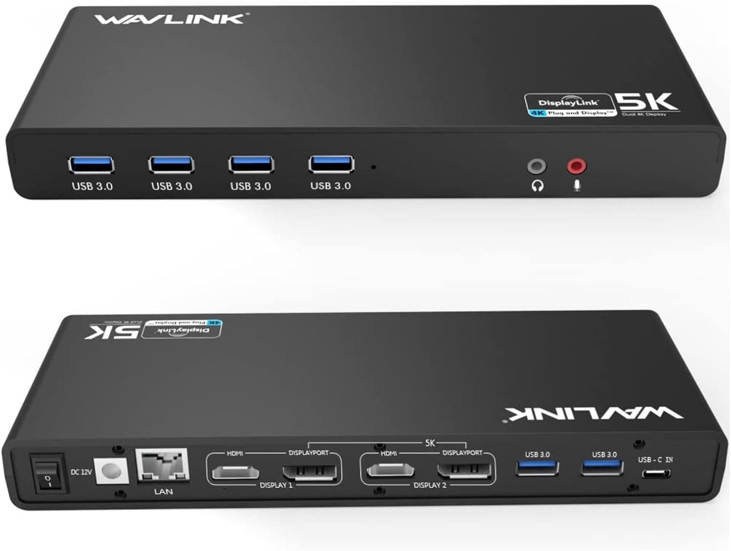 WAVLINK USB3.0 ユニバーサル ウルトラ5K ドッキングステーション