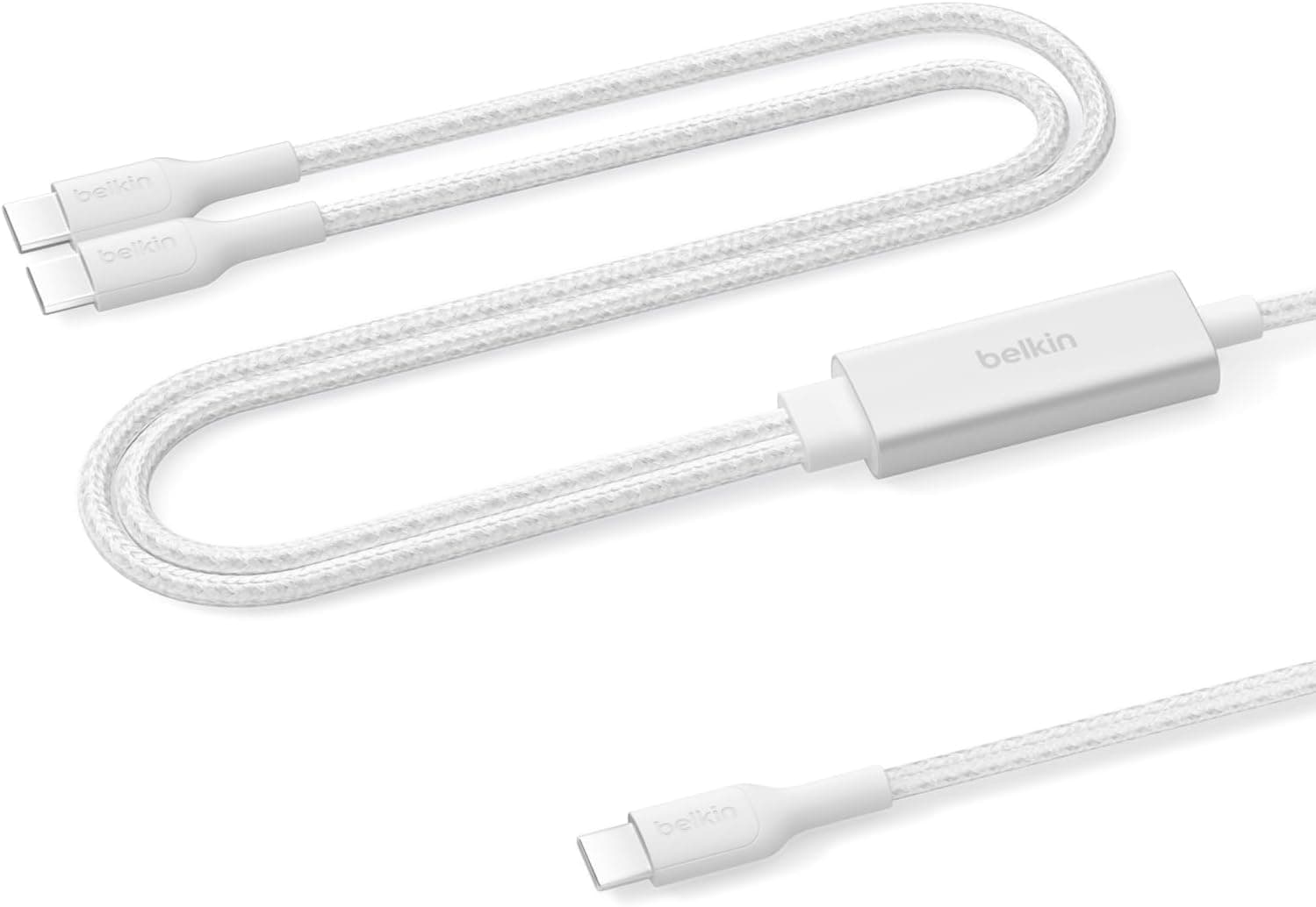 Belkin BoostCharge Pro CAC004fq1.5MWH — 140W Dual USB-C Smart Power Sharing Cable