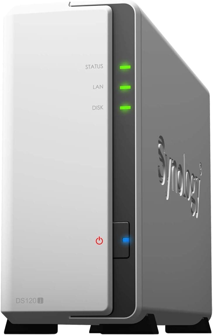 Synology NASキット 1ベイ DS120j デュアルコアCPU 512MBメモリ搭載ライトユーザー向け国内正規代理店品電話サポート対応品 DiskStation