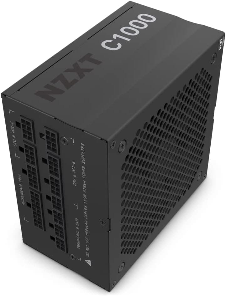 NZXT C1000 PSU (2022) - PA-0G1BB-US - 1000ワット PSU - 80+ゴールド認定 - フルモジュラー - スリーブケーブル - ATXゲーミング電源