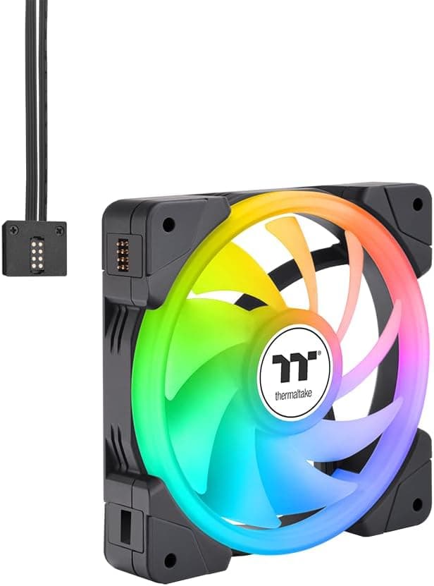 Thermaltake SWAFAN EX14 ARGB TT Premium Edition 3個パックマグネット連結対応 140mm ARGB PCケースファン CL-F168-PL14SW-A FN2006