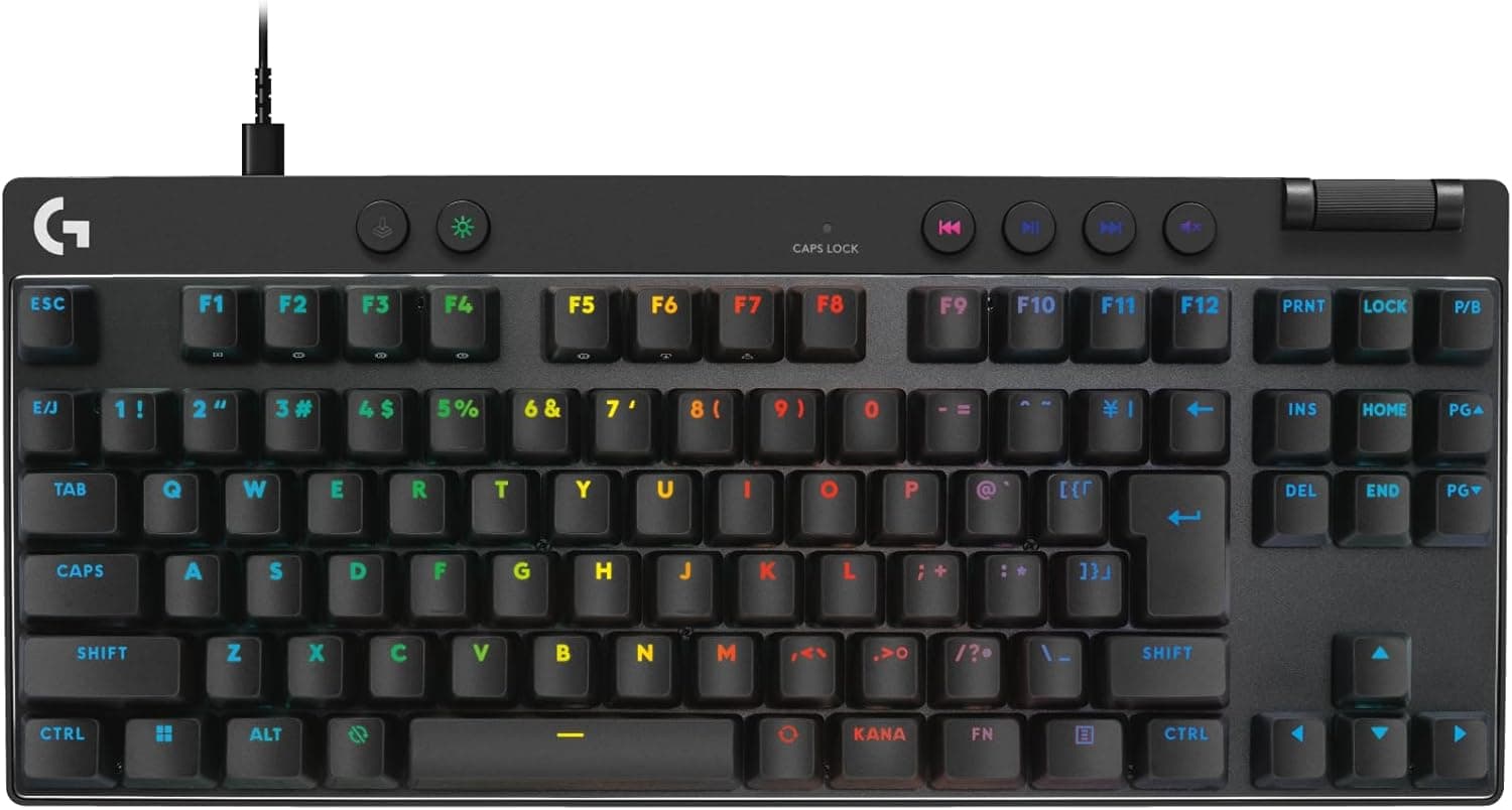 【限定】 Logicool G ラピッドトリガー PRO X TKL RAPID ゲーミングキーボードアクチュエーションポイント調整可能押下圧 35g 日本語配列 G-PKB-TKL-RTBKd 有線テンキーレス磁気式アナログスイッチゲーミングキーボードメカニカルキーボード国内正規品 ※限定の壁紙ダウ
