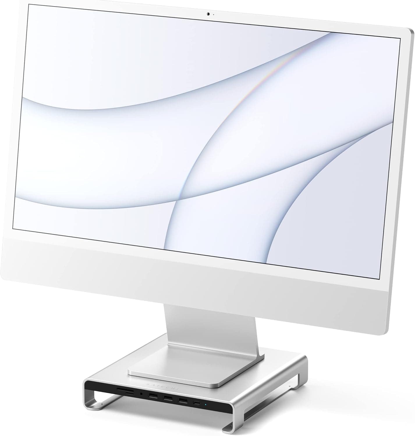 Satechi アルミニウム iMac スタンド USB ハブ — iMac用スタンド兼多ポートUSBハブ