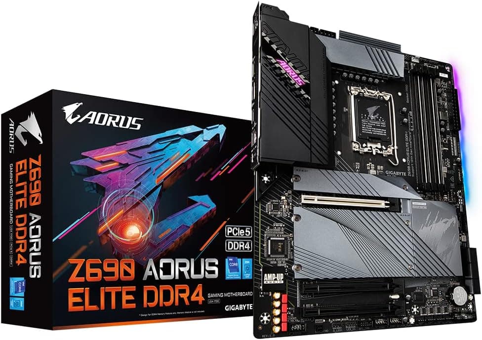 Gigabyte Z690 AORUS Elite DDR4 ATX マザーボード - 第12世代Intel Coreプロセッサー(LGA 1700)