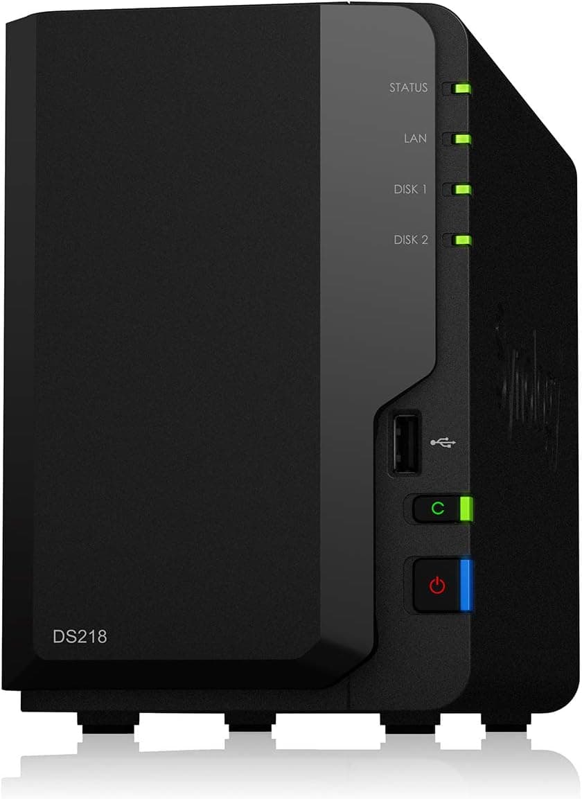 Synology NASキット 2ベイ DS218 クアッドコアCPU 2GBメモリ搭載ミドルライトユーザー向け国内正規代理店品電話サポート対応品 DiskStation