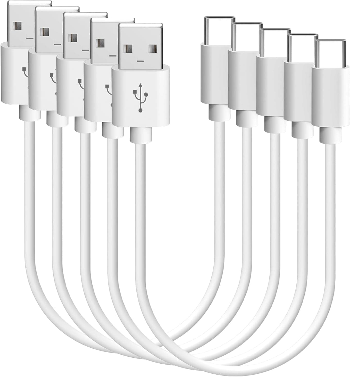 USB Type C ケーブル 0.5m 5本 SLEIJAOOE【3A急速充電