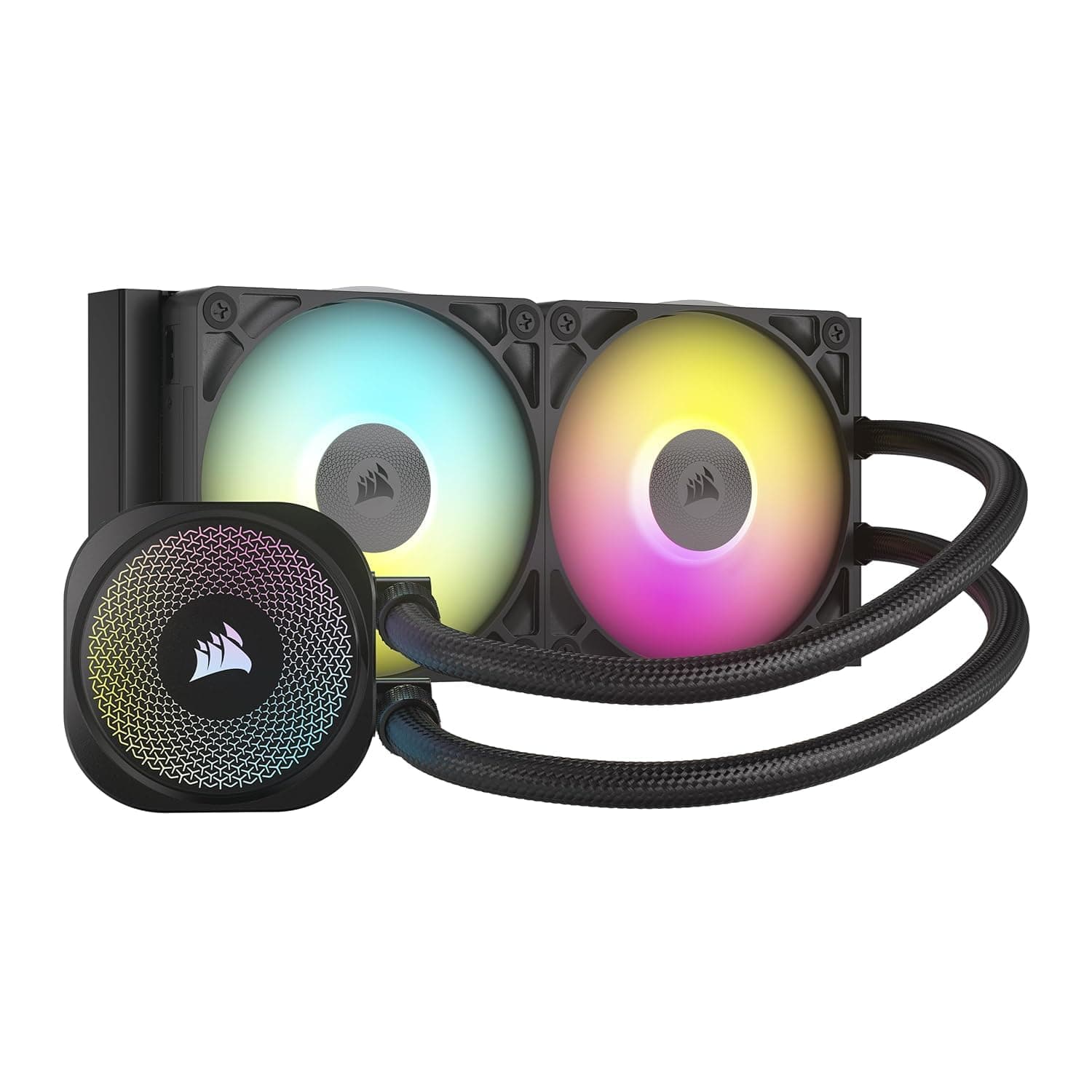 Corsair iCUE Link Titan 240 RX RGB 液体CPUクーラー – 240mm AIO – RX120 RGBファン2個付属 – Intel LGA 1851