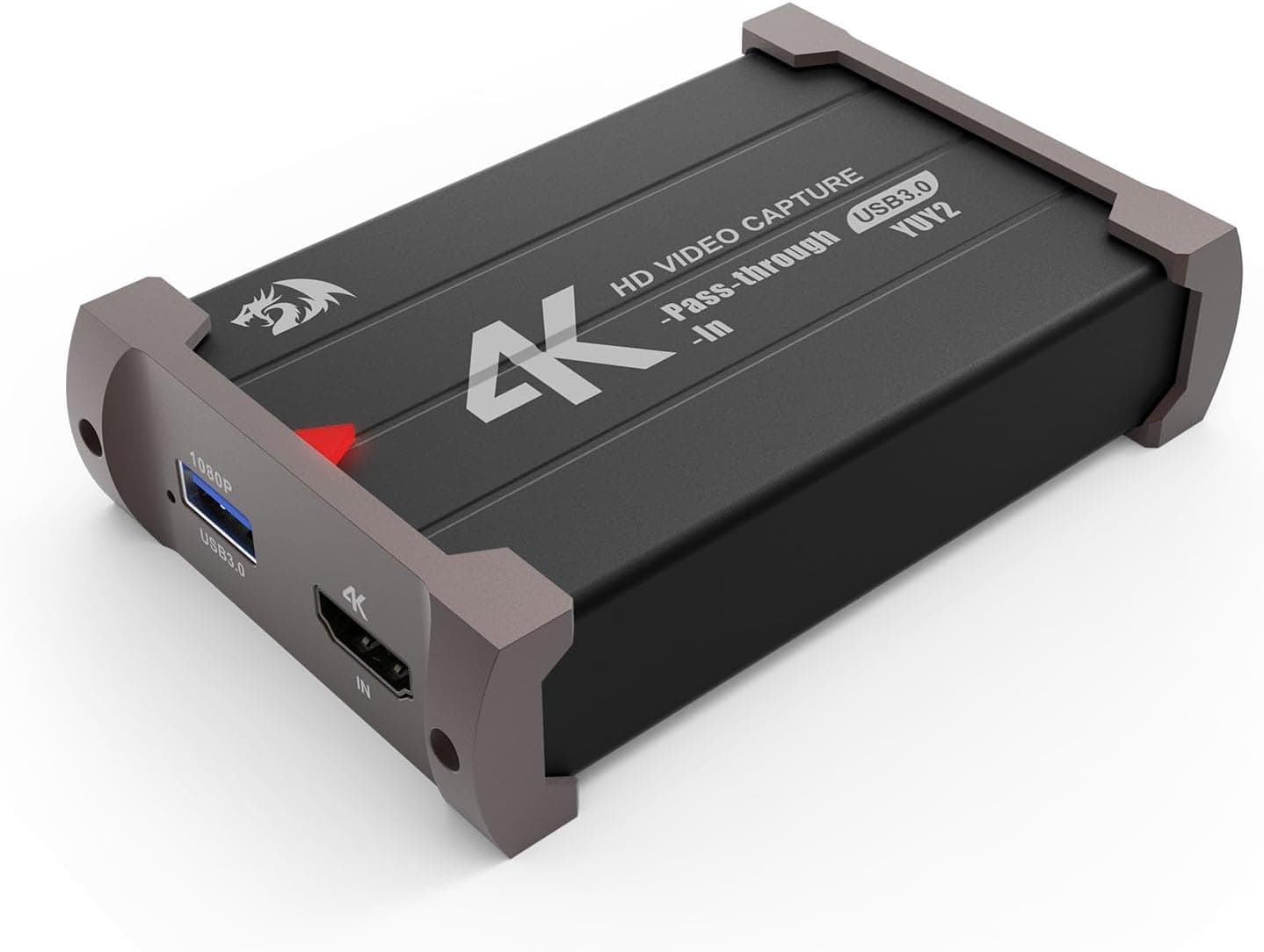 Redragon VC-321 オーディオ&ビデオキャプチャカード HDMI USB ブラック