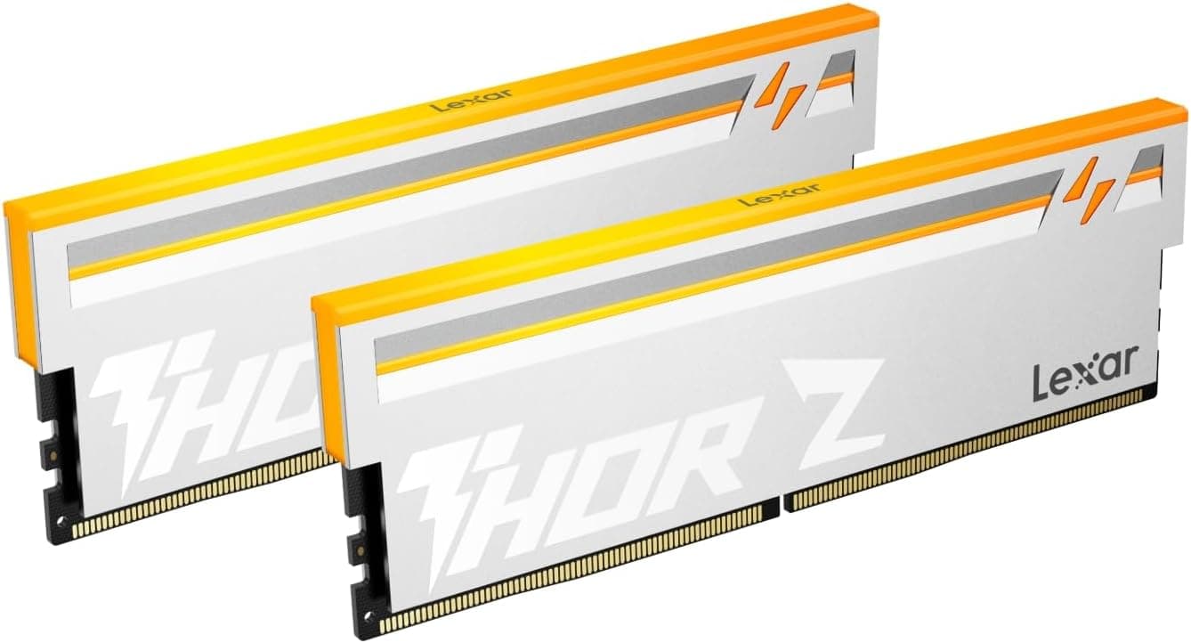 Lexar THOR Zシリーズ RGB DDR5 RAM 32GB キット (2x16GB) 6000MHz CL36 DRAM 288ピン UDIMM デスクトップ PC 高性能ゲーミングコンピュータメモリ Intel XMP 3.0