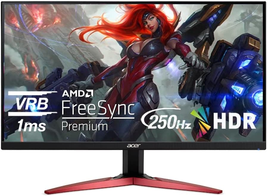Acer Nitro 24.5インチ フルHD 1920 x 1080 PC ゲーミングモニター