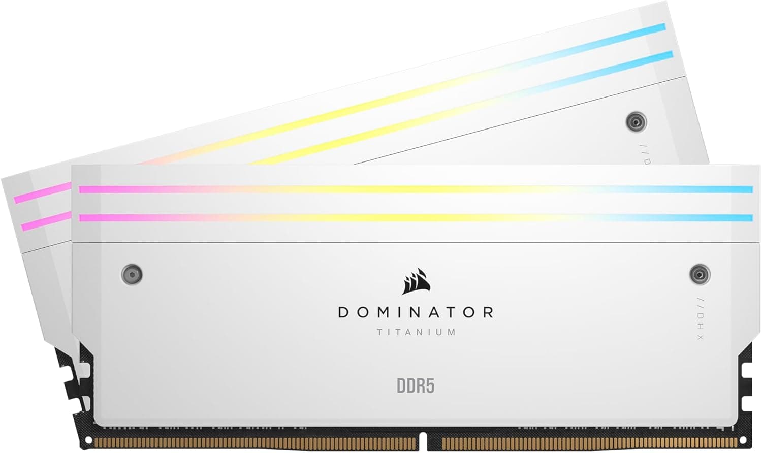 CORSAIR DOMINATOR TITANIUM RGB DDR5 メモリ 32GB(16GB×2)最大6400MHz対応 Intel XMP対応 CL32 デスクトップPC用ホワイト CMP32GX5M2B6400C32W