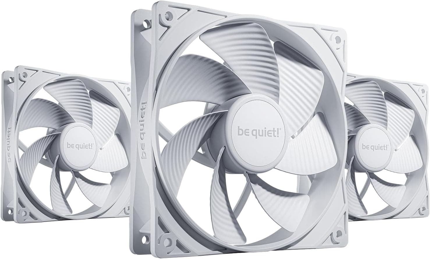 be quiet! ケースファン PURE WINGS 3 120mm PWM White REVERSE 3-pack 1