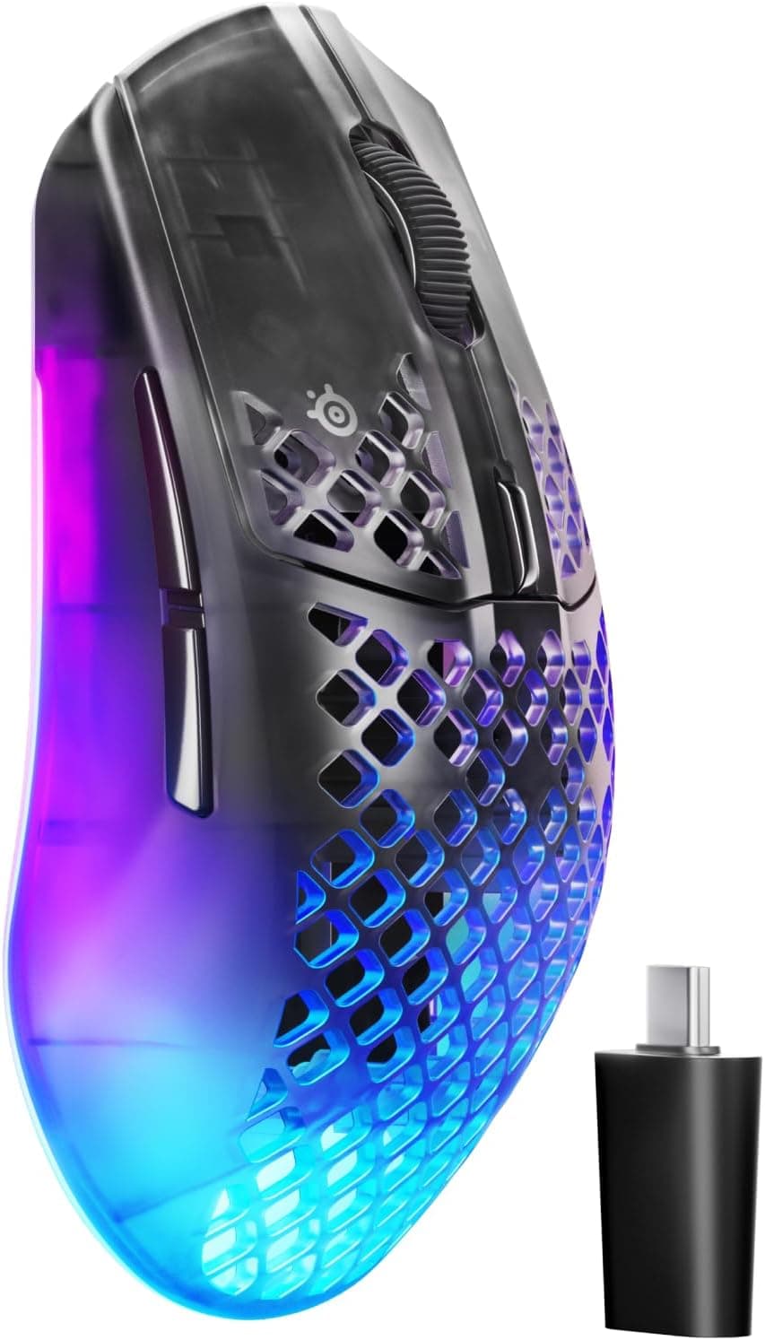 SteelSeries ゲーミングマウス Aerox 3 WL Gen 2 Shadow 無線ワイヤレスマウス 2.4Ghz
