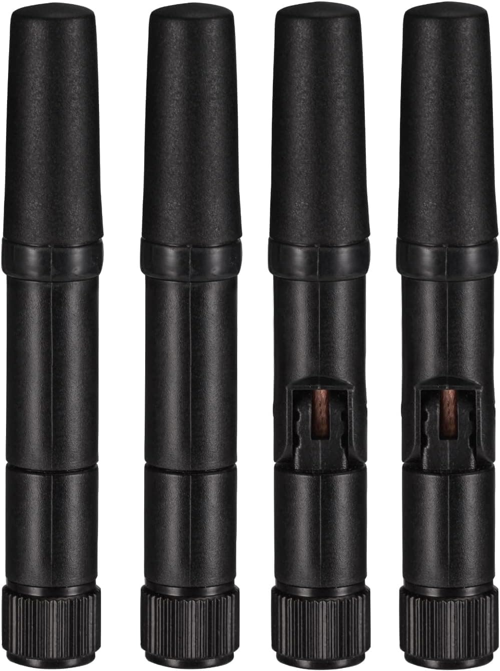Eightwood 小型 WiFi アンテナ 2.4GHz 5GHz デュアルバンド RP-SMA アンテナ 4個パック