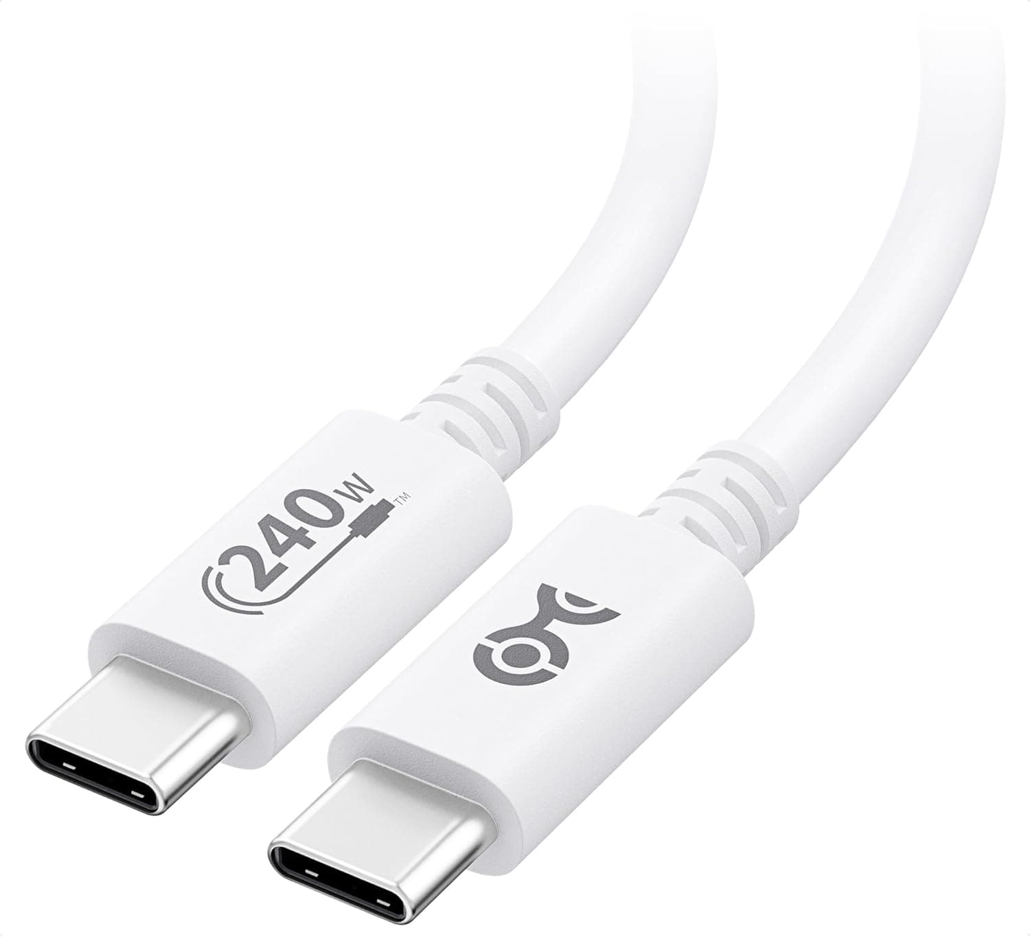 Cable Matters USB-C 2.0充電ケーブル 240W ホワイト 6.6フィート