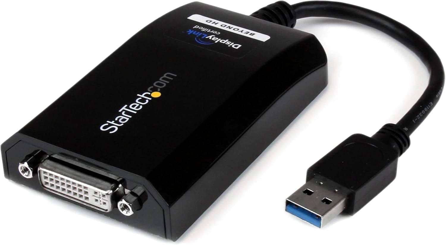 StarTech DVI変換アダプター USB-A接続 2048x1152 DVI-VGA変換付き 5Gbps USB32DVIPRO