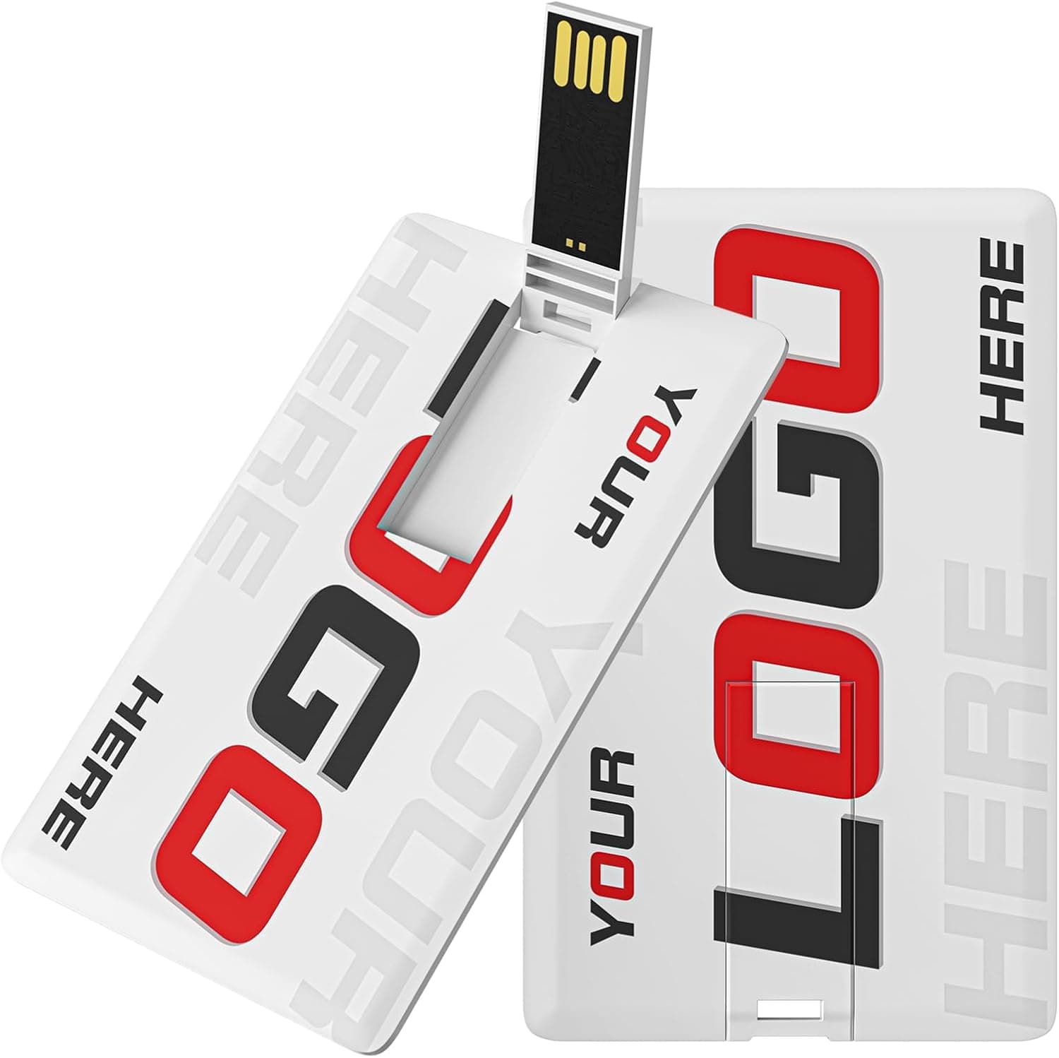 ABLAZE カスタムUSBパーソナライズフラッシュドライブ 2GB 10パッククレジットカード銀行カード型 USB 2.0 サムドライブカスタマイズペンドライブ