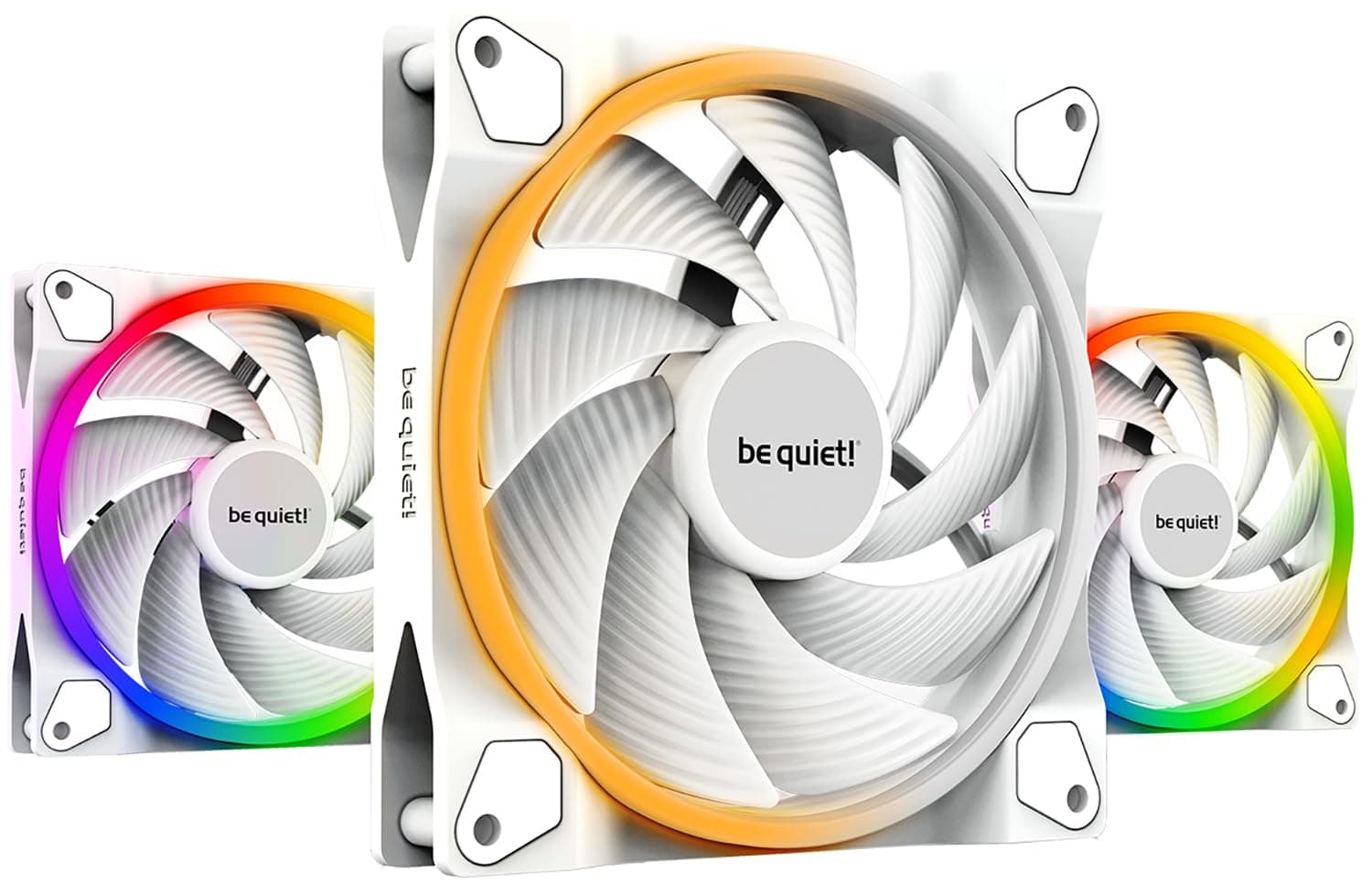be quiet! ケースファン Light Wings 140mm PWM High Speed 低ノイズARGBファン 2200rpm White 3個パック国内正規代理店品 BL103 LGT-WNG