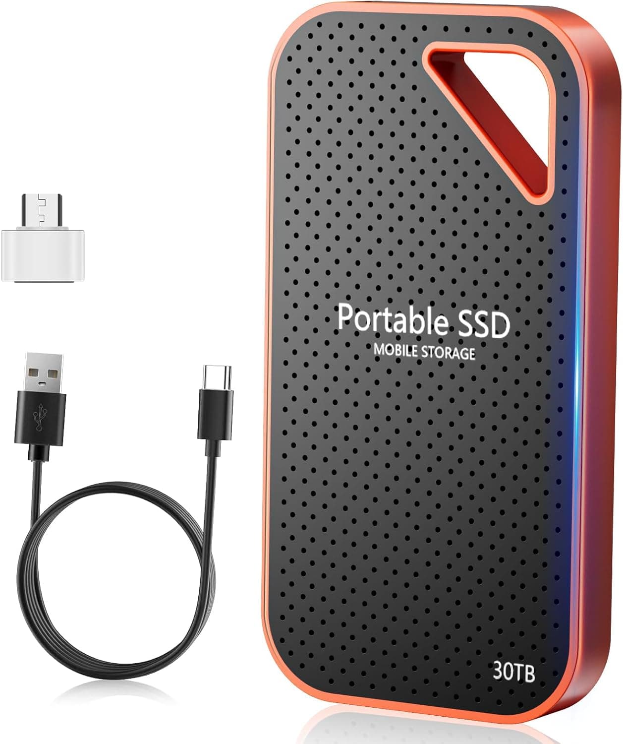 【限定】Ouoiikt 日本メーカー 外付けSSD 30TB USB3.2 Gen1 Type-C 高速データ転送小型軽量耐衝撃金属ボディ (PS4
