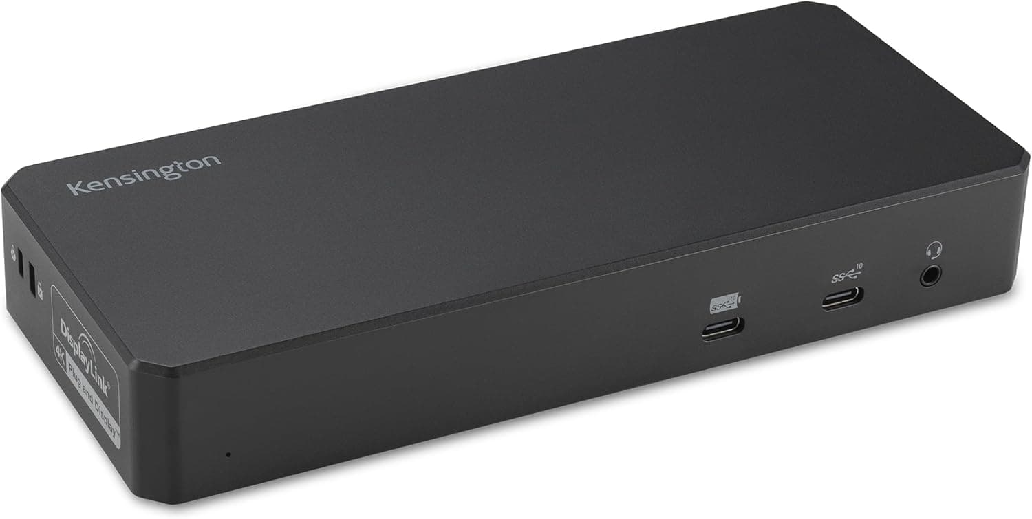 Kensington SD4790P USB-C クワッド 4K Displaylink ドッキングステーション 100W 充電 DisplayPort 3 HDMI 3 Windows macOS