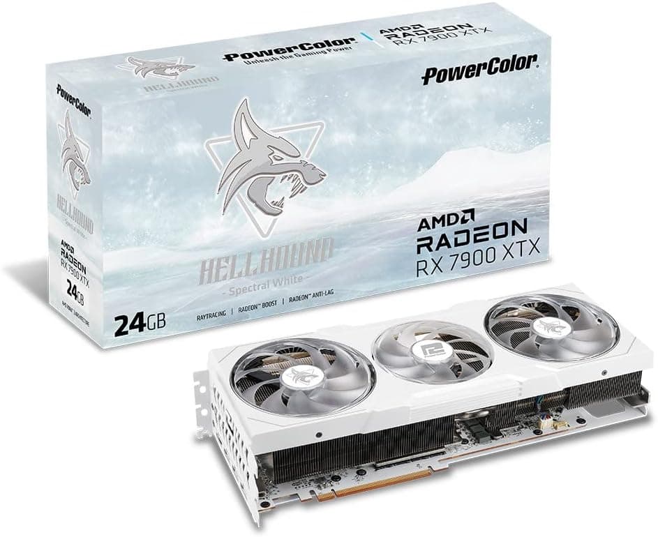 Powercolor AMD Radeon RX 7900 XTX搭載グラフィックカード 「Hellhound」シリーズ・限定ホワイトカラーモデル [ RX7900XTX 24G-L