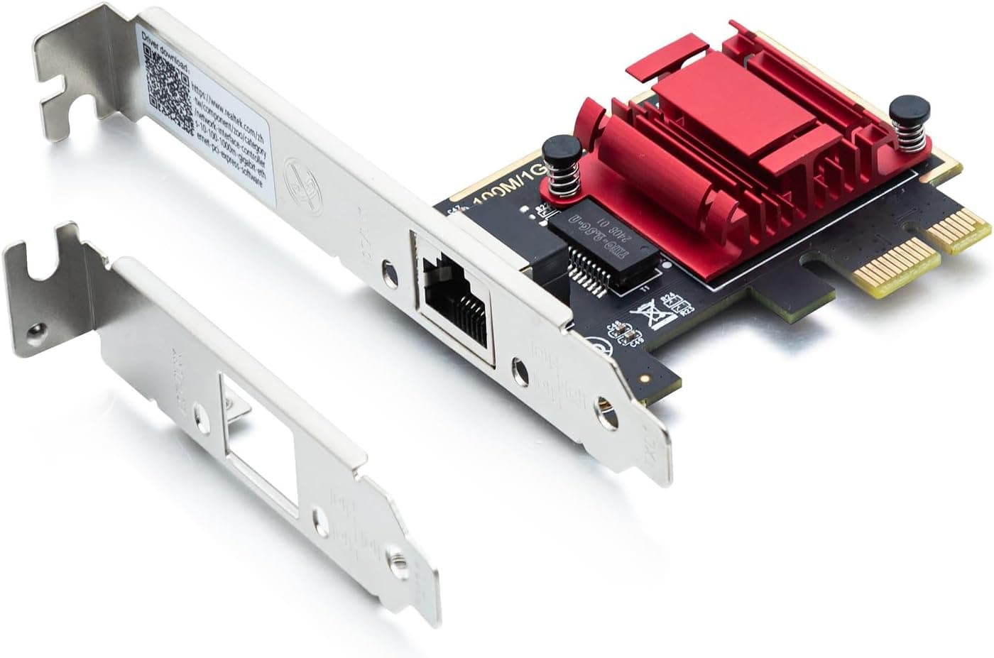 2.5GBase-T PCI Express ネットワークアダプター NIC PCIe - 2.5ギガビットイーサネットネットワークカード Realtek RTL8125コントローラー付き シングルRJ-45ポート PCIe 2.1 x1 Windowsサーバー