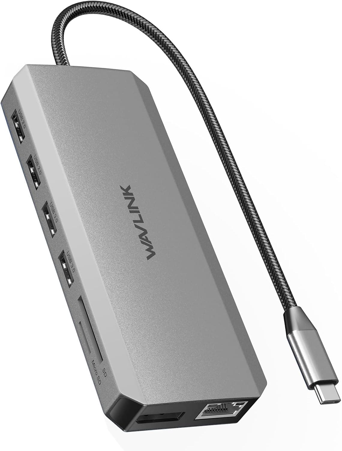 WAVLINK B0FWQHL3KV 13ポート USB-Cドッキングステーション デュアルモニター対応