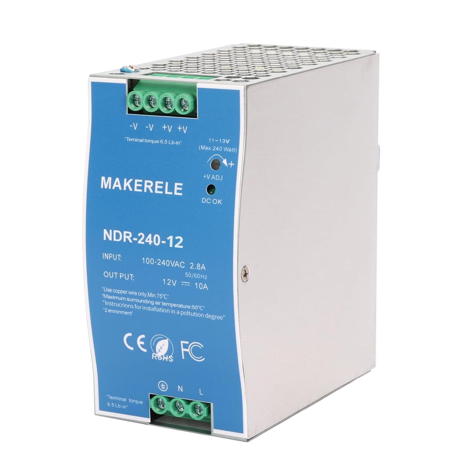 MK-SMPS-NDR240-12 12V NDR DINレール電源 240W