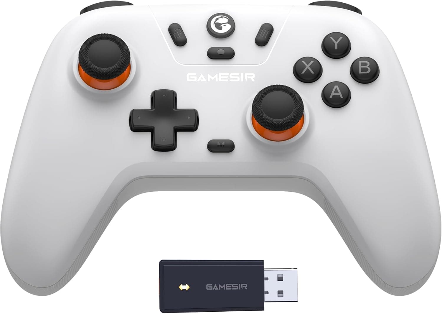 GameSir Nova Lite スイッチコントローラー ワイヤレスコントローラー Android・iOS・Switch・Windows PCに対応ホール効果スティックリニアトリガー搭載 Bluetooth・2.4Ghz・有線接続 600mAhバッテリー 有線接続用ケーブルなし(ホワイト)