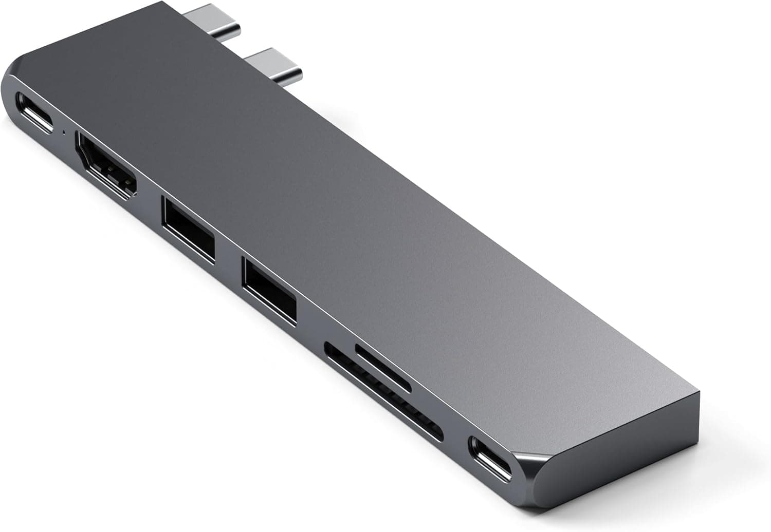 Satechi USB C Hub Multiport Adapter Pro Slim 7-in-1 for MacBook