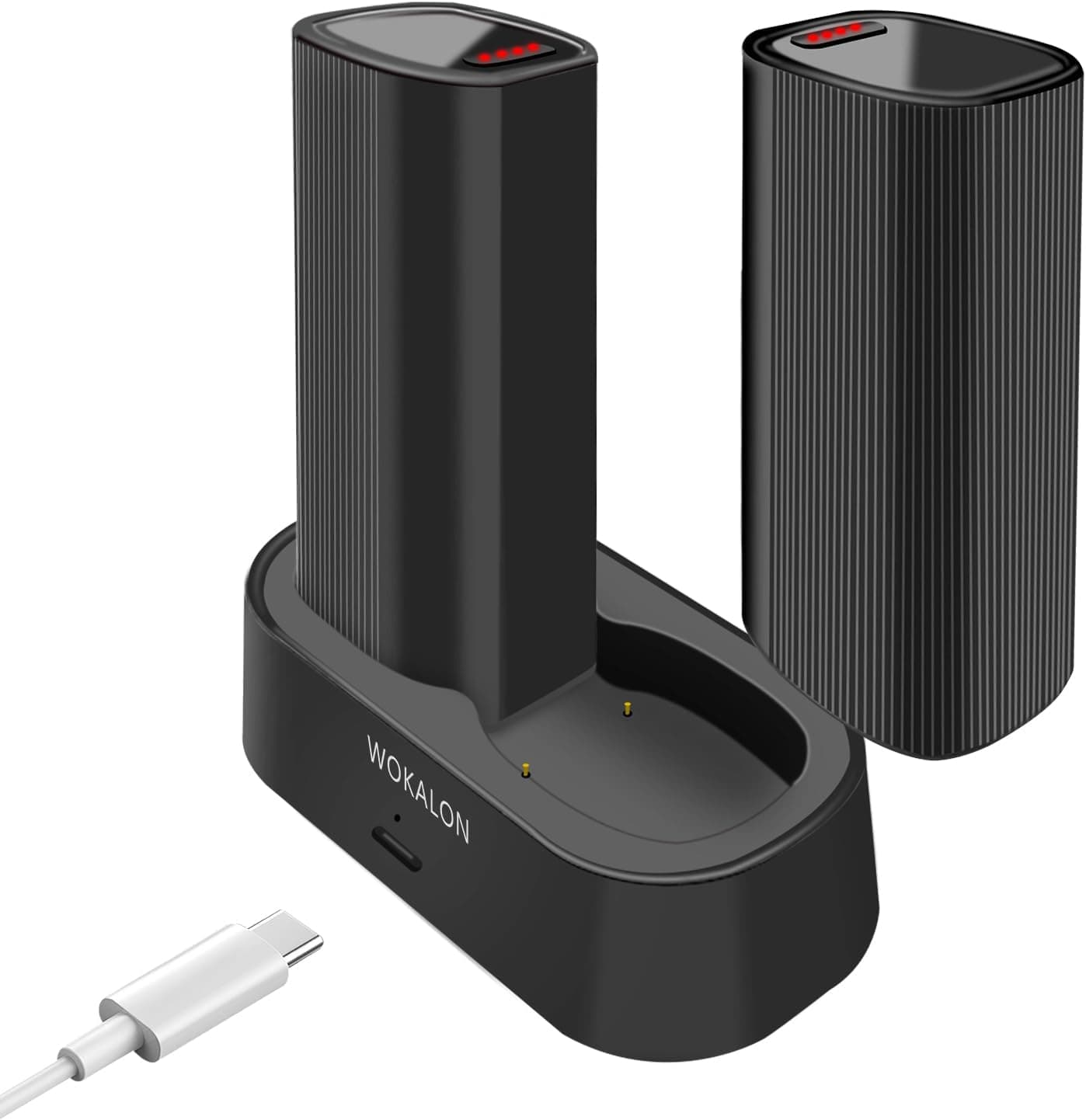 充電式ハンドウォーマー 2個パック 10000mAh 電動ハンドウォーマー 24時間安全暖房 360°サラウンドヒート磁気ポータブルヒーター