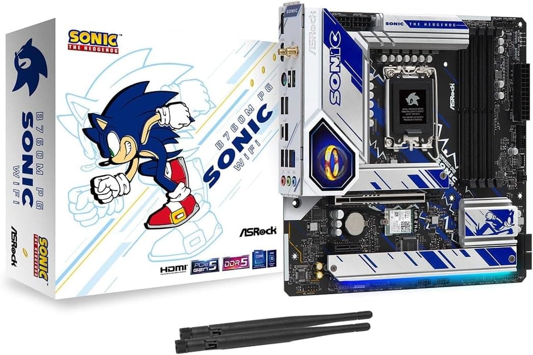ASRock マザーボード B760M PG SONIC WiFi Intel 第12世代 ・ 13世代 CPU ( LGA1700 )対応 B760チップセット DDR5 Micro ATX マザーボード 【国内正規代理店品】